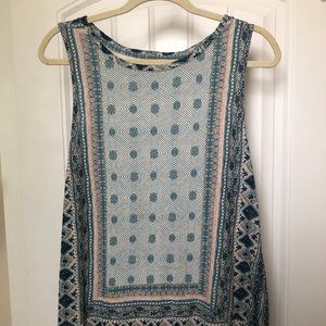 Lucky Brand Printed Cotton Tank